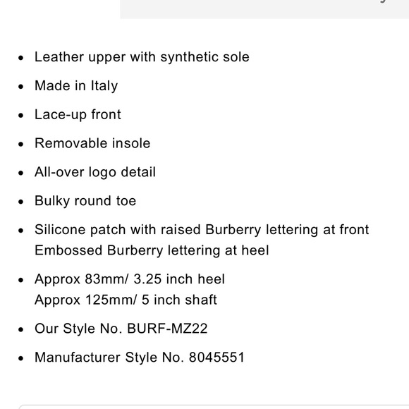 NWT men’s Burberry boots - Picture 9 of 9